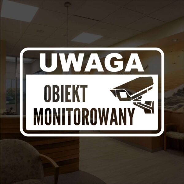 Naklejka Obiekt Monitorowany | WOM1