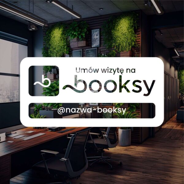 Naklejka Rezerwacje Booksy | WS2