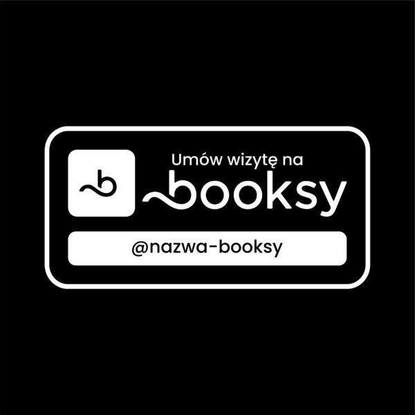 Naklejka Rezerwacje Booksy