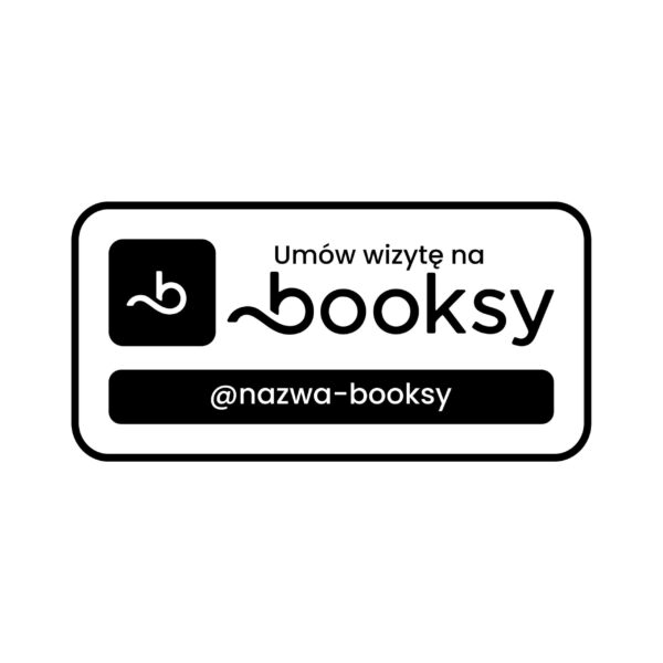 Naklejka Rezerwacje Booksy