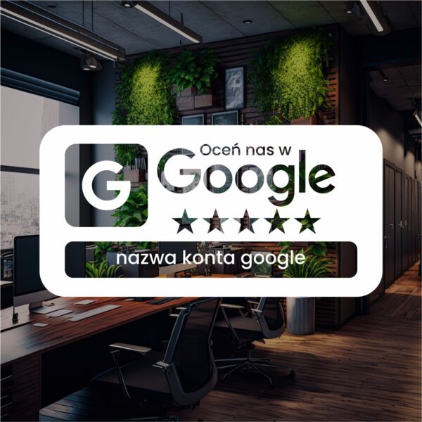 Naklejka Oceń nas w Google