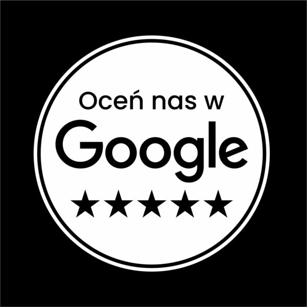 Naklejka Oceń nas w Google