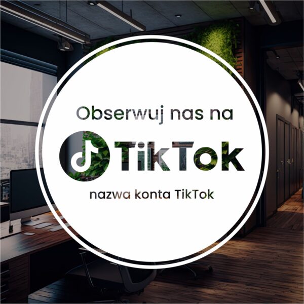 Naklejka Obserwuj nas na TikTok