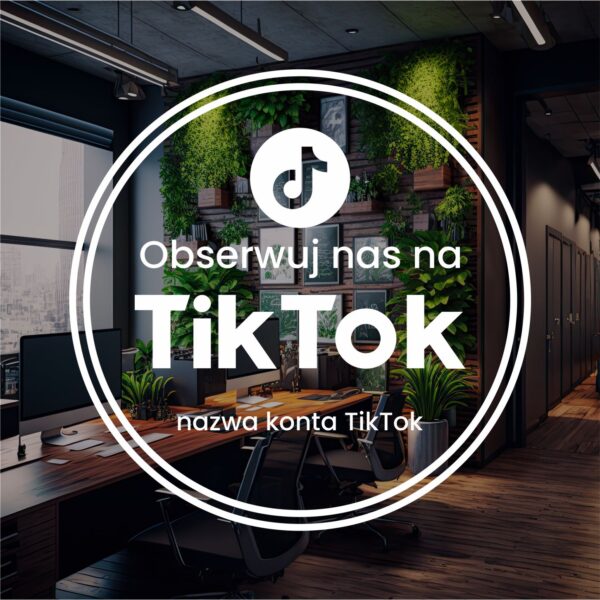 Naklejka Obserwuj nas na TikTok