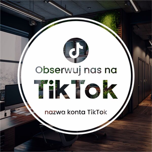 Naklejka Obserwuj nas na TikTok