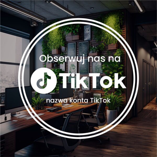 Naklejka Obserwuj nas na TikTok