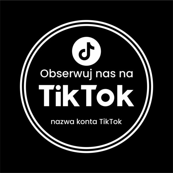 Naklejka Obserwuj nas na TikTok