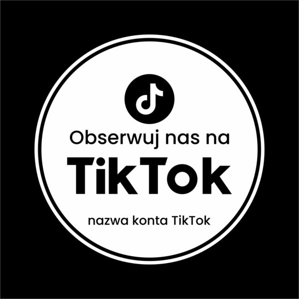 Naklejka Obserwuj nas na TikTok