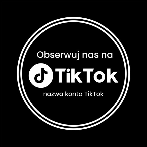 Naklejka Obserwuj nas na TikTok